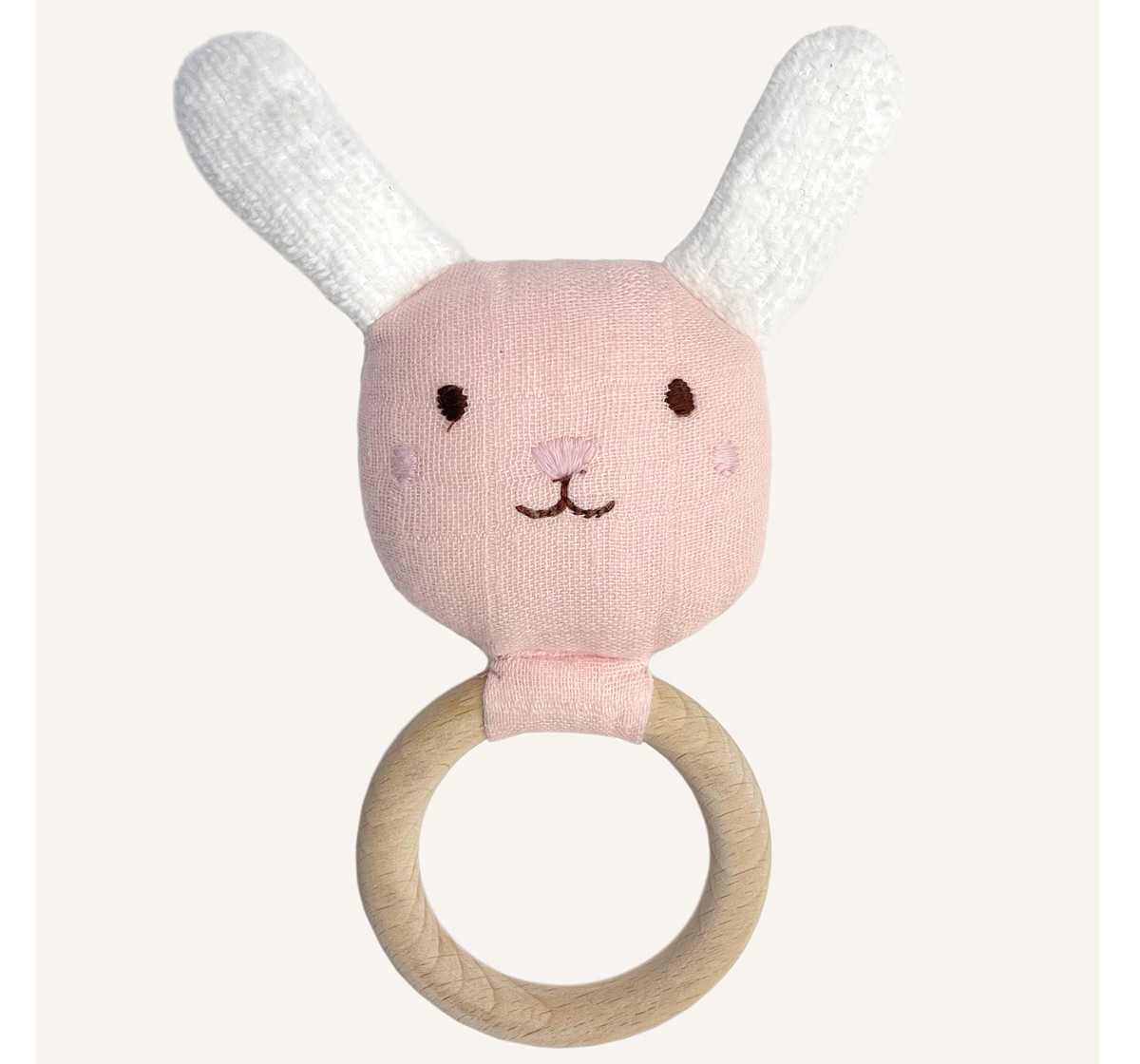 Abracadabra | Abracadabra Organics Collectible Bunny Teether - Pink