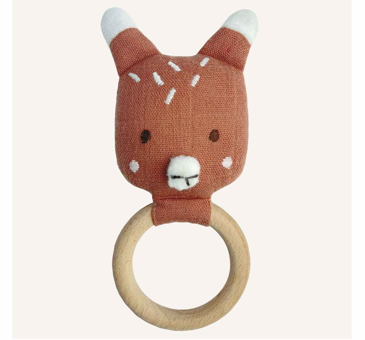Abracadabra Organics Collectible Fox Teether - Red