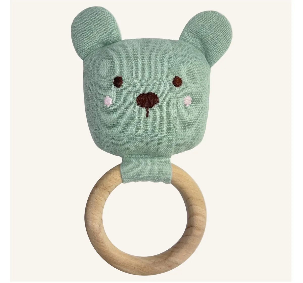 Abracadabra Organics Collectible Bear Teether - Green