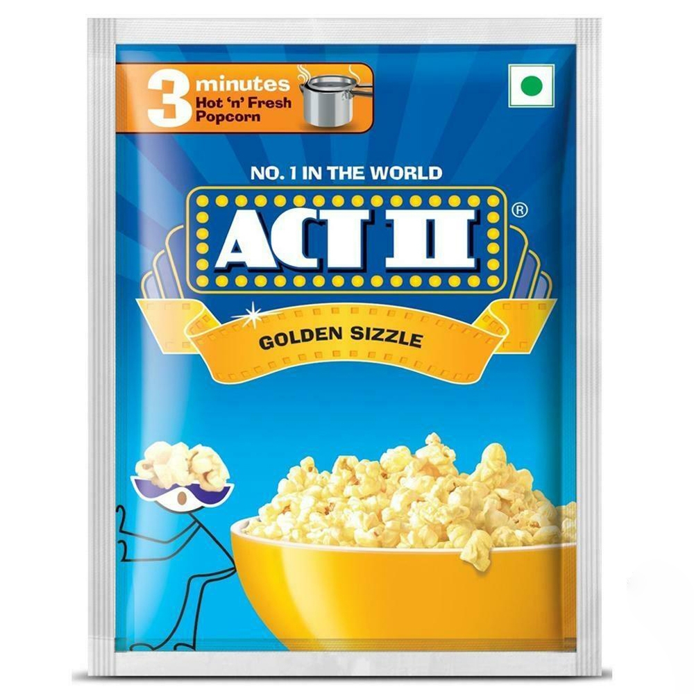 Act II Golden Sizzle Instant Popcorn 30 G