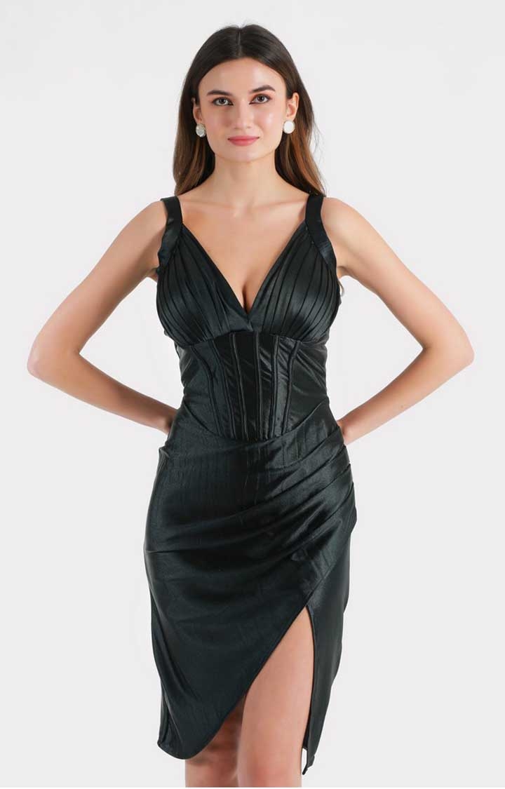 Tomber Amoureux | Women's Adamies Black Sheath Dress