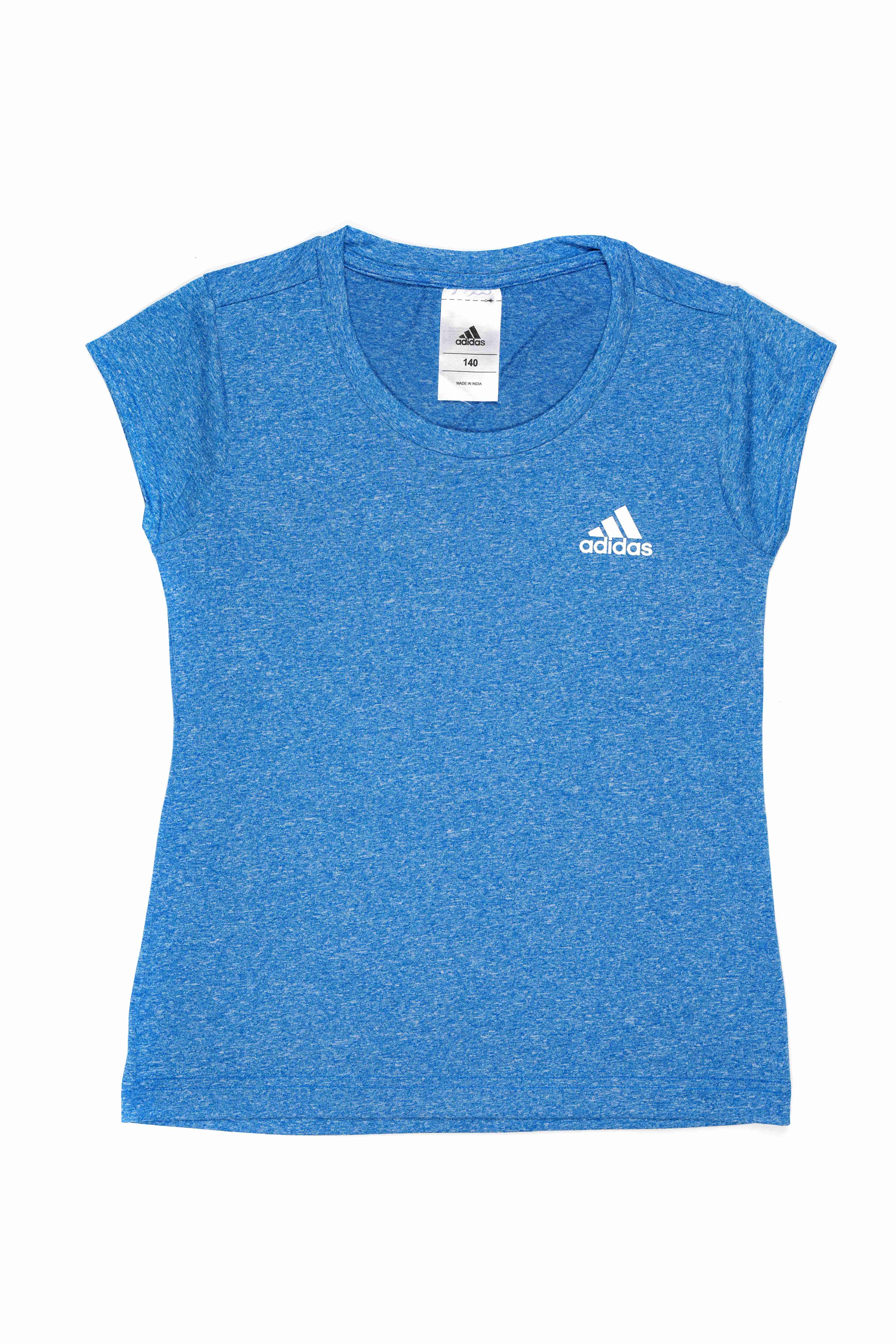 Adidas Kids Girls T-Shirts Blue