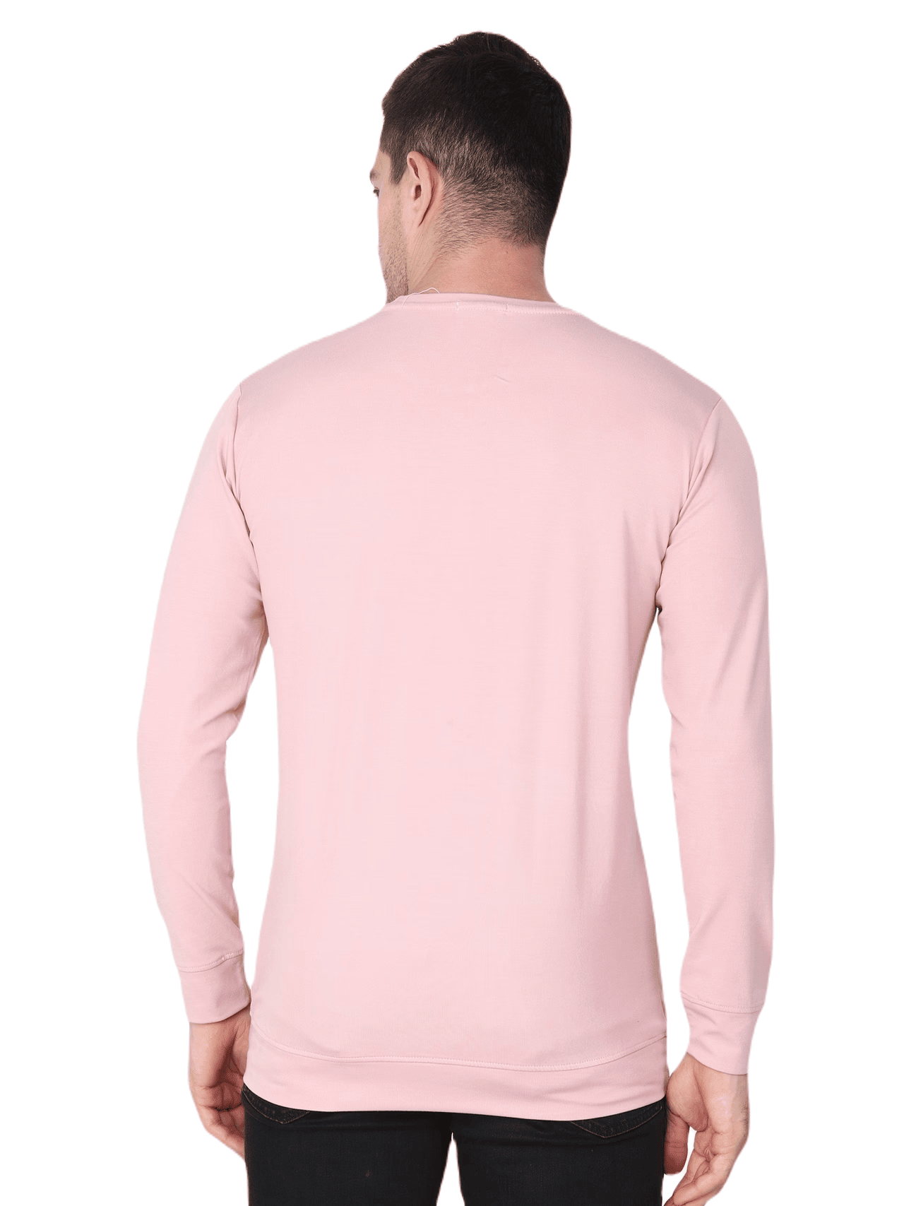 Albion  Mens Winter Peach Round Neck Sweatshirt