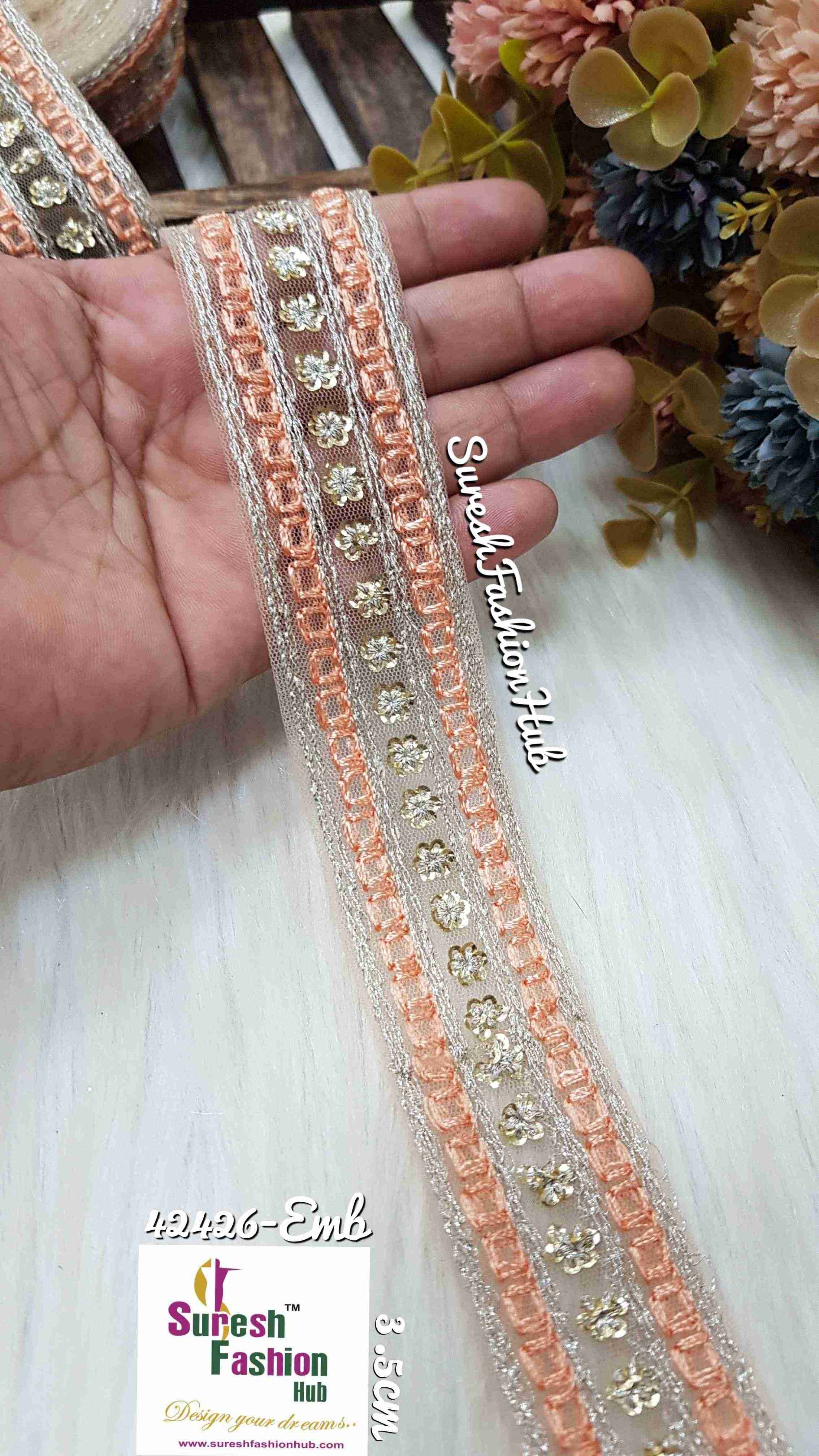 Indian Laces Embellishments Embroidery Saree Border Wholesale Silk Crafting Sewing Decorative Designer Ribbons #Blackborder  #Fancylaces #Decorativetrims #Embroideredborder #Sewingtrims #テープ #minne #lndianlaces #Sareeborder #アニー都城 #pasamanerías #pasamaneriasbordadas #Embellishments #可愛いマスク #Embroiderytrimmings #アクセサリー