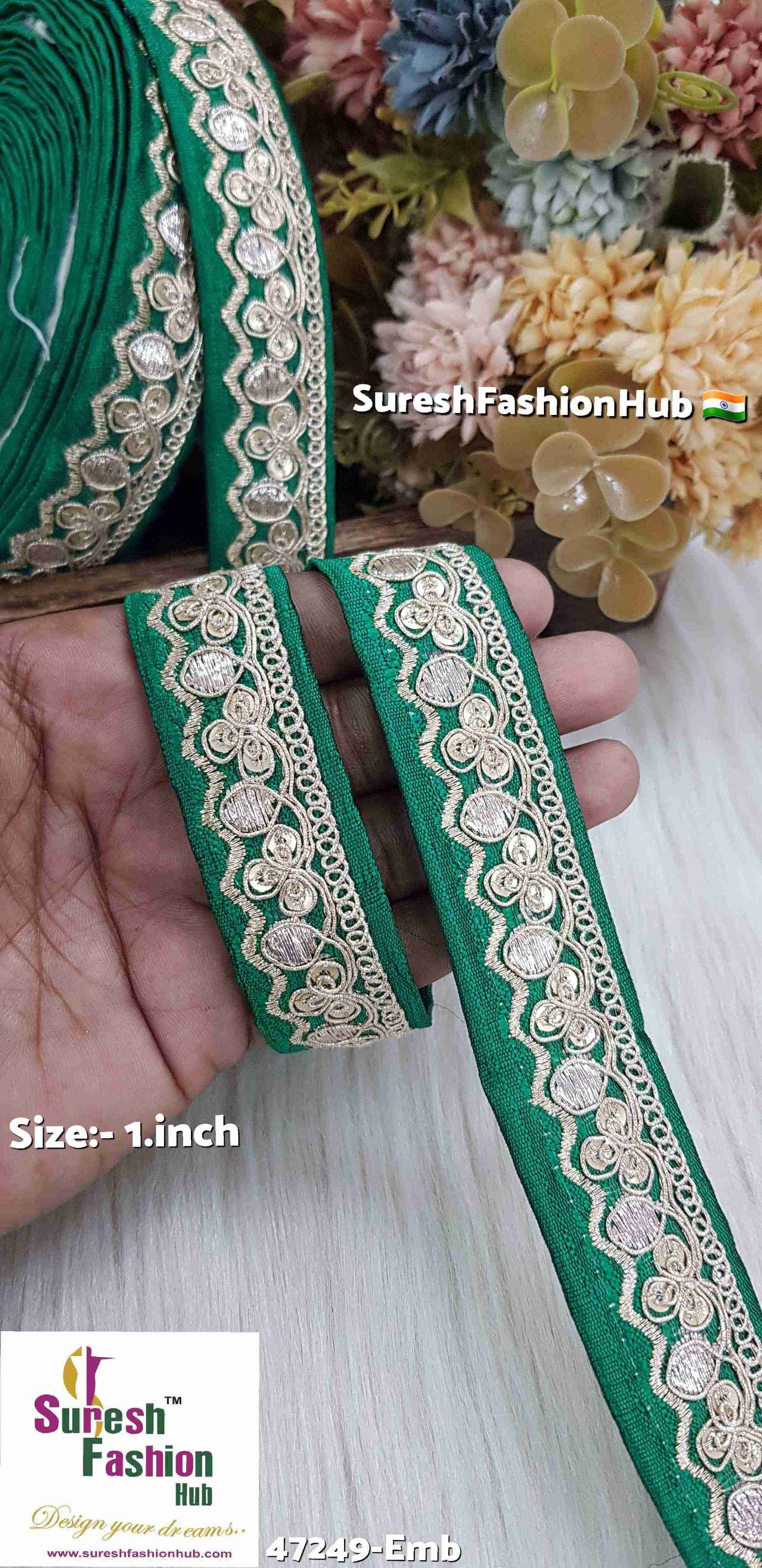 Floral Pearl Embroidery Lace
