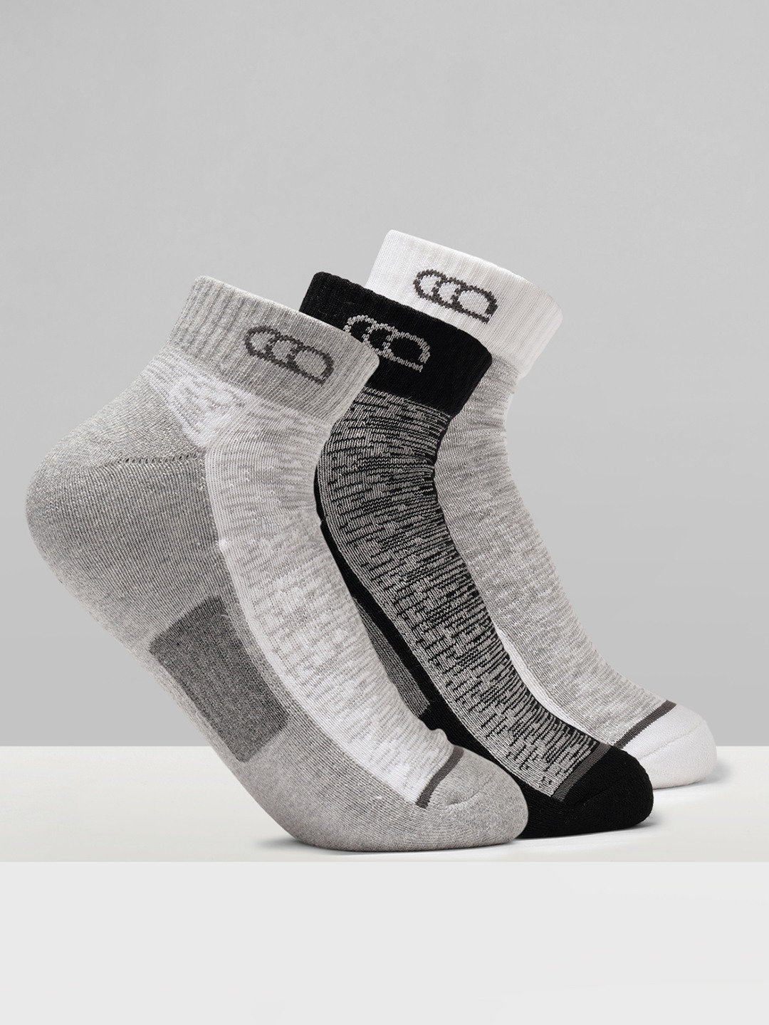 Multicoloured Colour Block Performance Sports Socks - Pack of 3