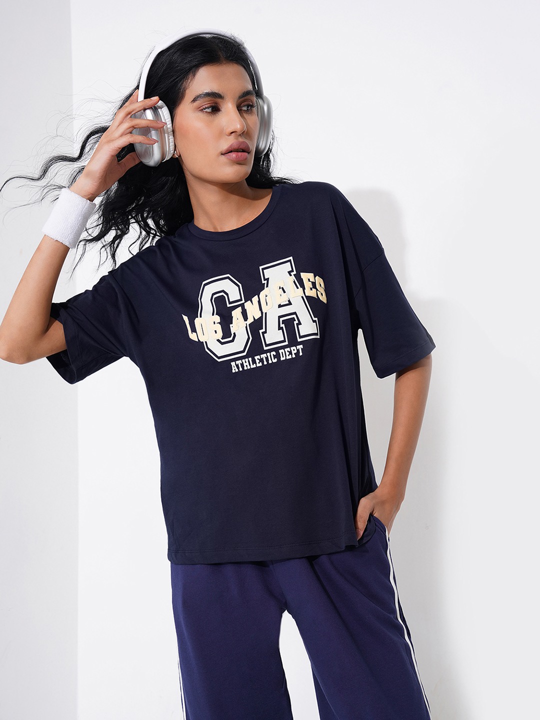 PrintedNavy BlueTshirts