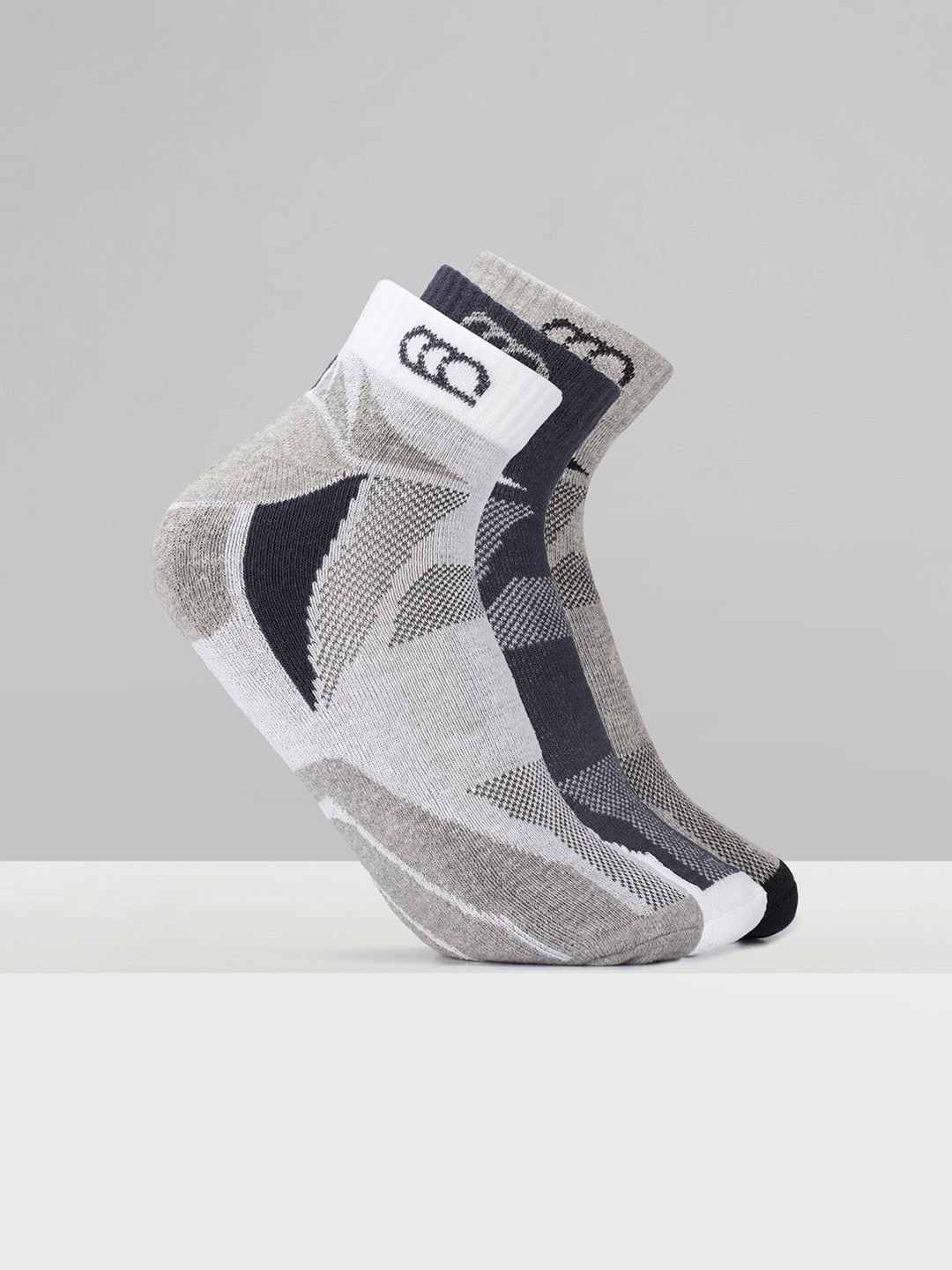 Ajile Multicoloured Sports Socks - Pack of 3