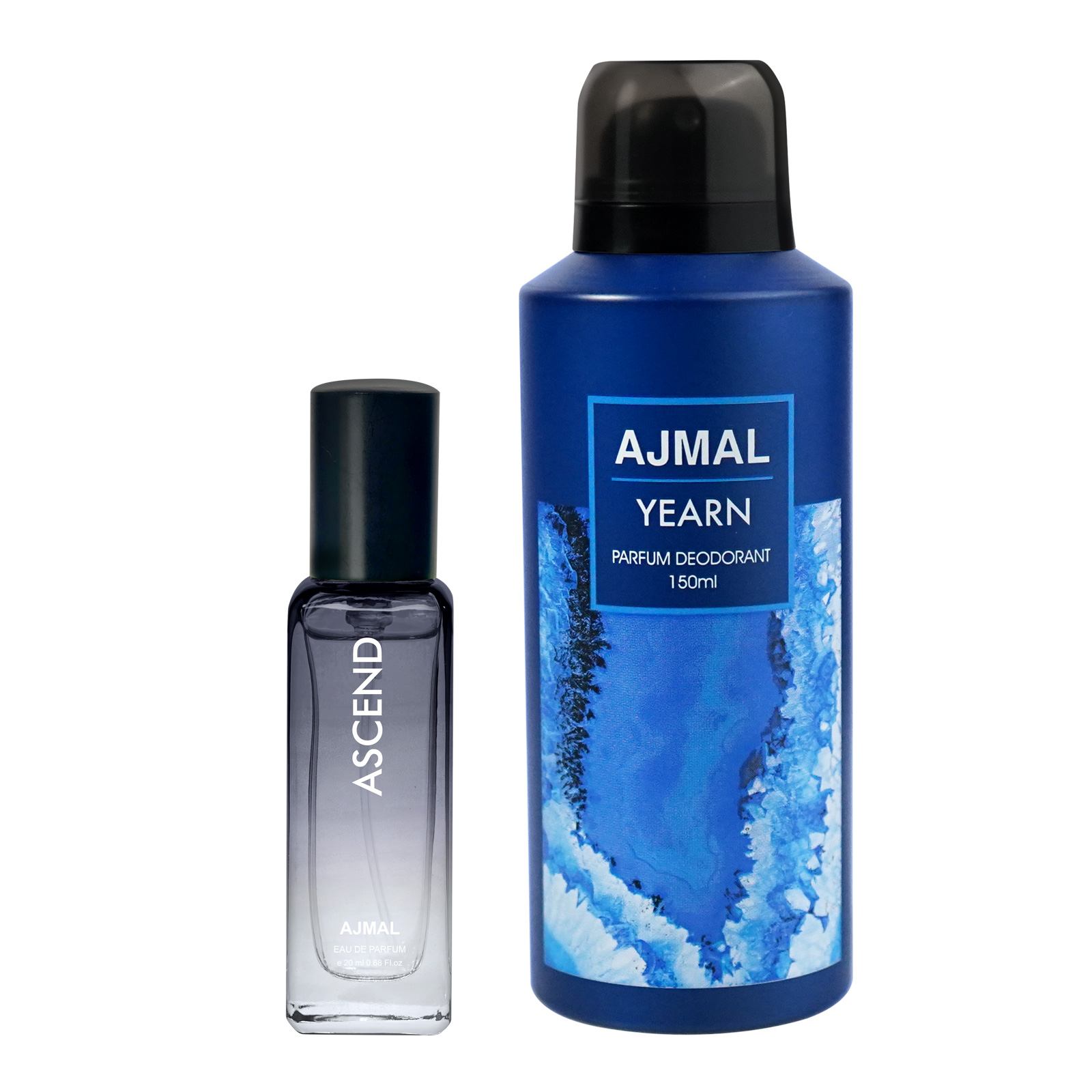 Ajmal Ascend Eau De Perfume 20ML Yearn Deodorant 150ML Long