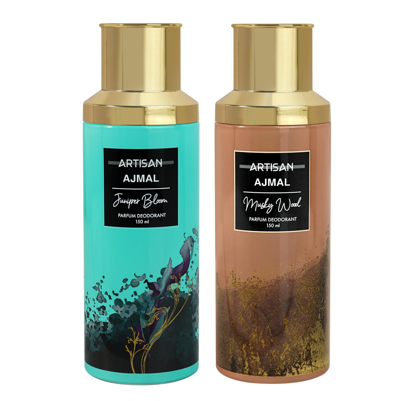 AJMAL ARTISAN - JUNIPER BLOOM & MUSKY WOOD DEODORANT PERFUME 150ML LONGLASTING SPRAY GIFT FOR MEN ONLINE EXCLUSIVE