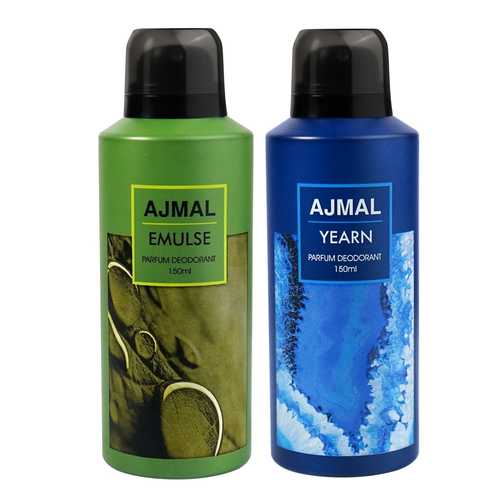 Ajmal Yearn and Emulse Deodorant Perfume 150ML Each Long Lasting Spray Party Wear Gift For Men and Women Online Exclusive