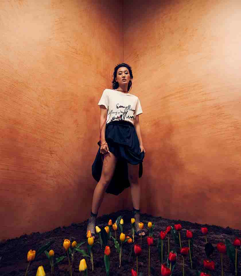 AKOK Embellished Women's Designer Half-Sleeve T-Shirt