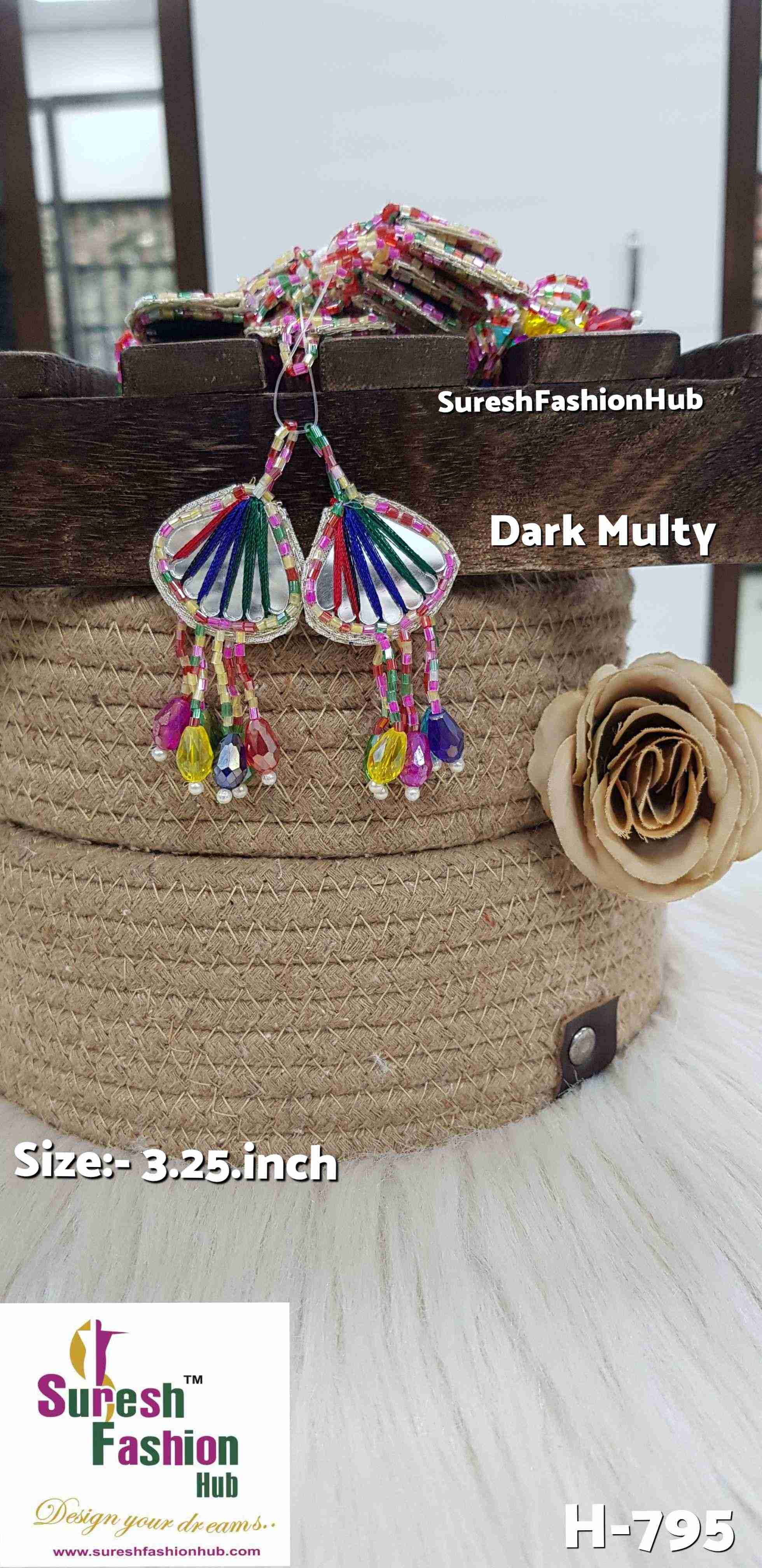 Sparkling Dark Multy Thread Tassels