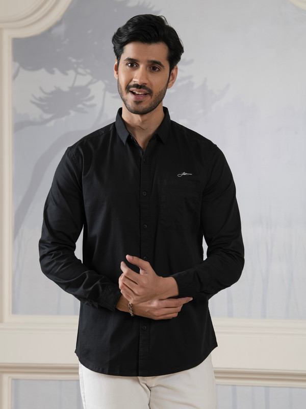 ALBION MENS HORIZON BLACK SHIRT