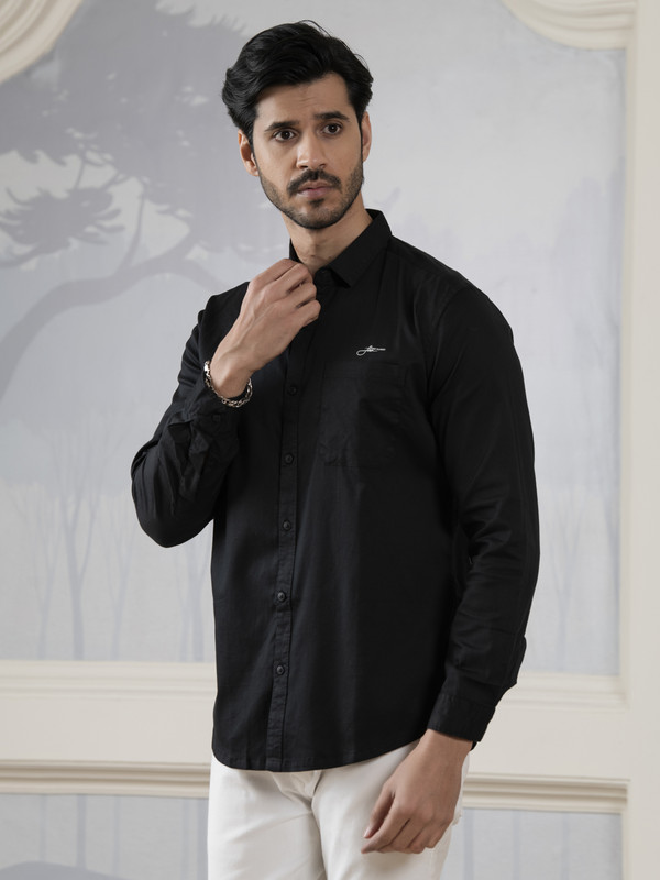 ALBION MENS HORIZON BLACK SHIRT