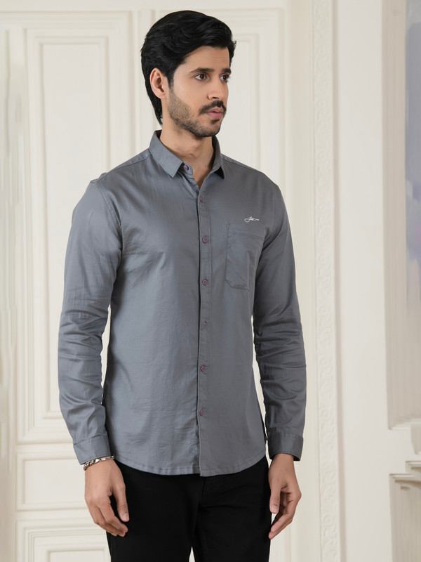 ALBION MENS HORIZON GREY SHIRT
