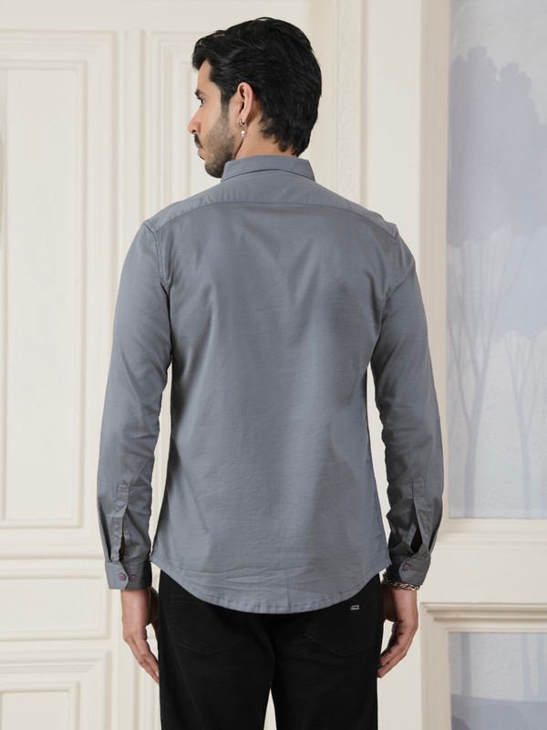 ALBION MENS HORIZON GREY SHIRT