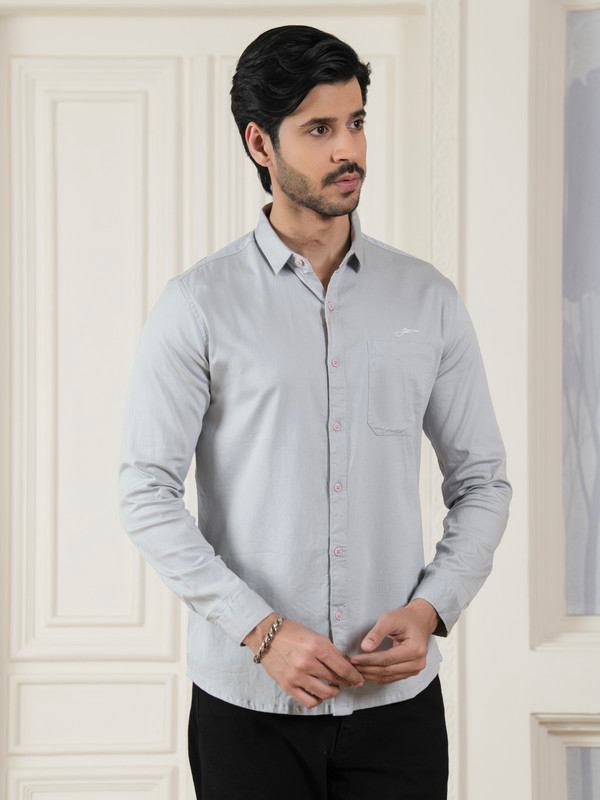 ALBION MENS HORIZON GREY SHIRT