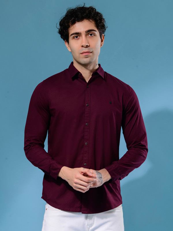 ALBION MENS HORIZON WINE SHIRT