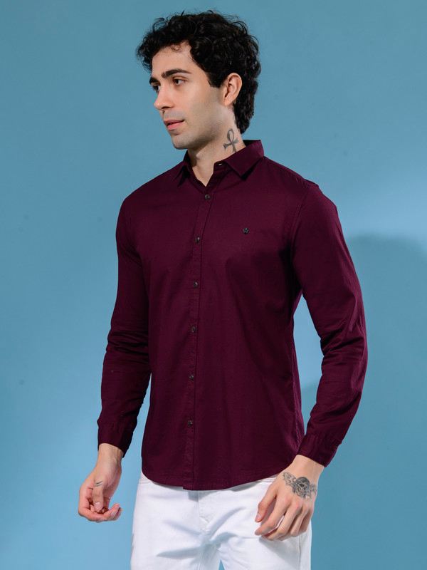 ALBION MENS HORIZON WINE SHIRT