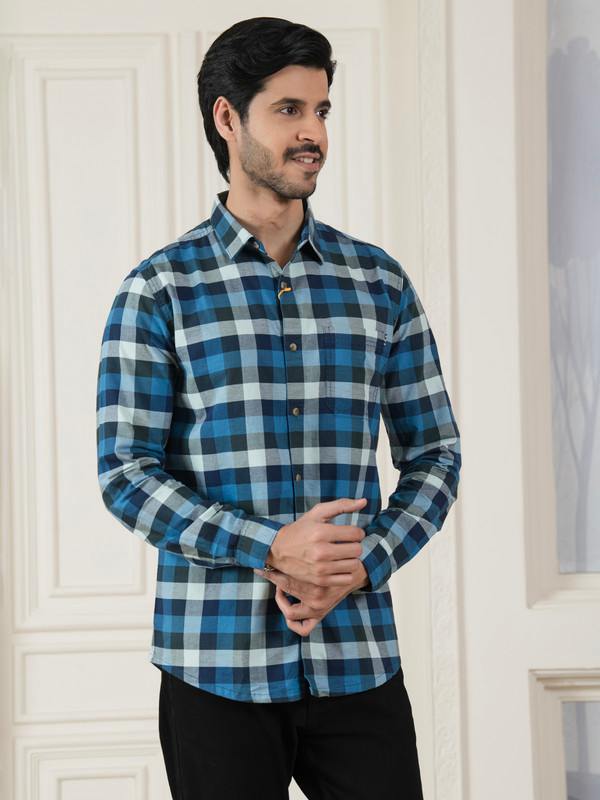 ALBION MENS HORIZON BLUE SHIRT