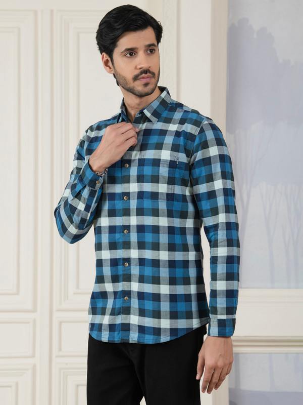 ALBION MENS HORIZON BLUE SHIRT
