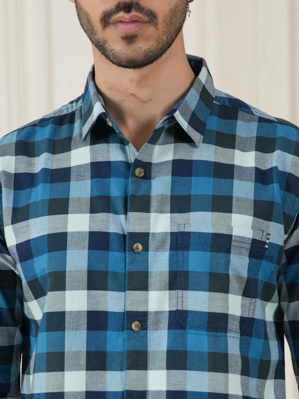 ALBION MENS HORIZON BLUE SHIRT