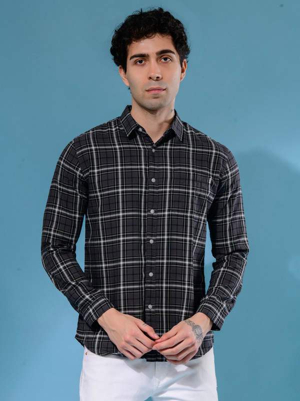 ALBION MENS HORIZON DARK GREY SHIRT
