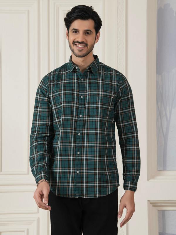 ALBION MENS HORIZON GREEN SHIRT