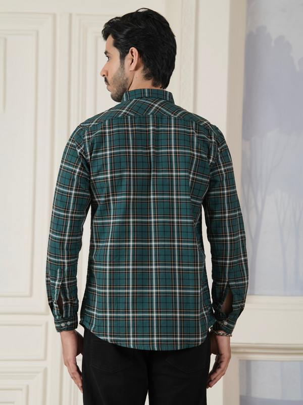 ALBION MENS HORIZON GREEN SHIRT