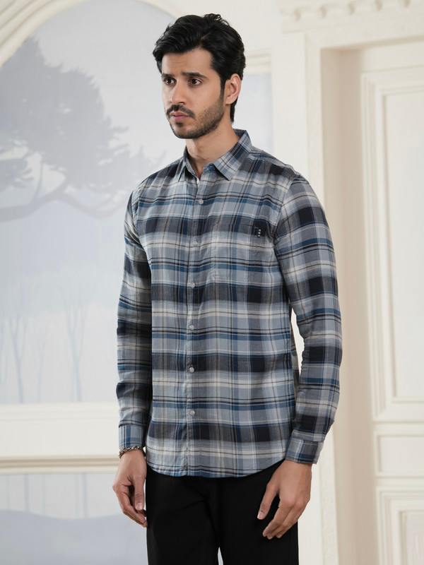 ALBION MENS HORIZON GREY SHIRT