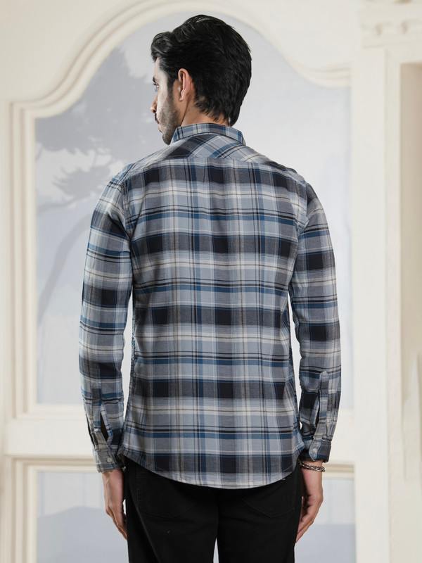 ALBION MENS HORIZON GREY SHIRT