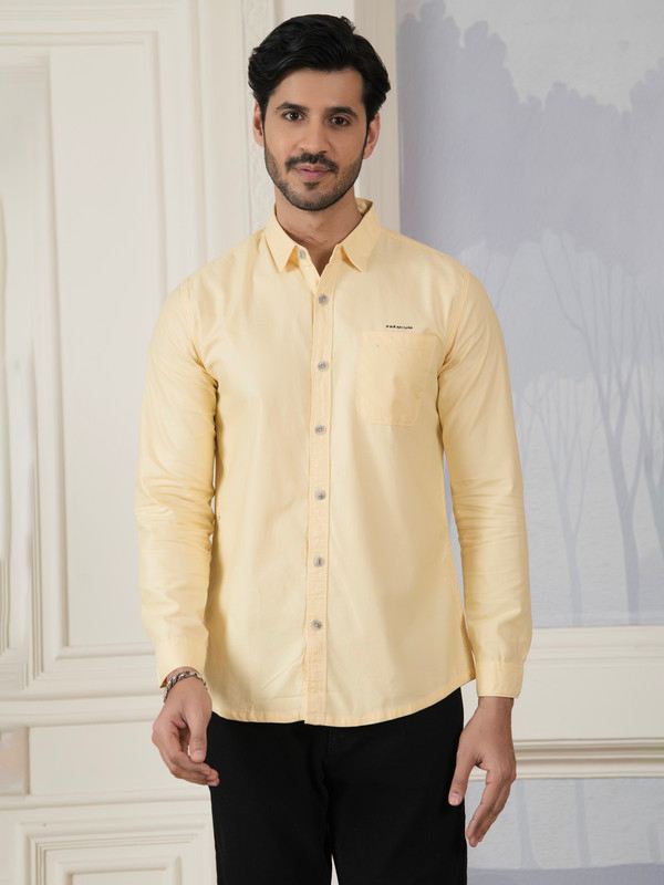 ALBION MENS HORIZON YELLOW SHIRT