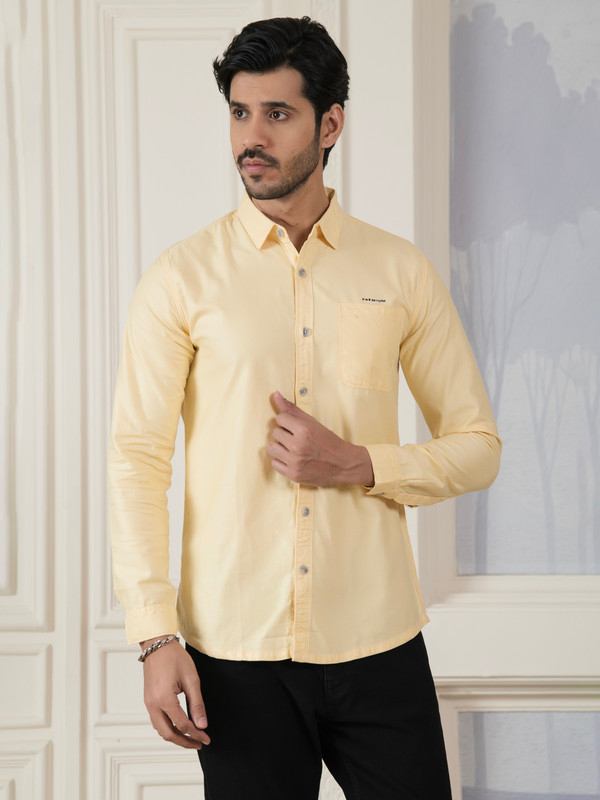 ALBION MENS HORIZON YELLOW SHIRT