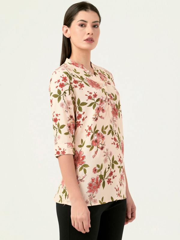 Albion Women Smart Premium Printed Casual Shirt