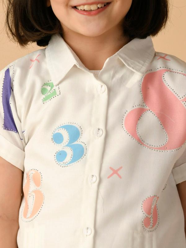 ALBION PREMIUM GIRLS WHITE TOP