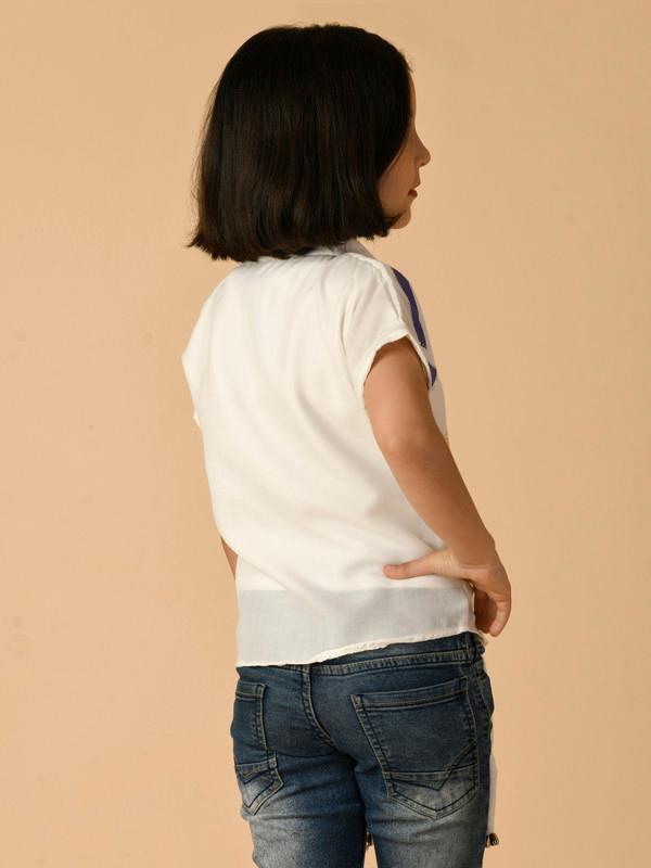 ALBION PREMIUM GIRLS WHITE TOP