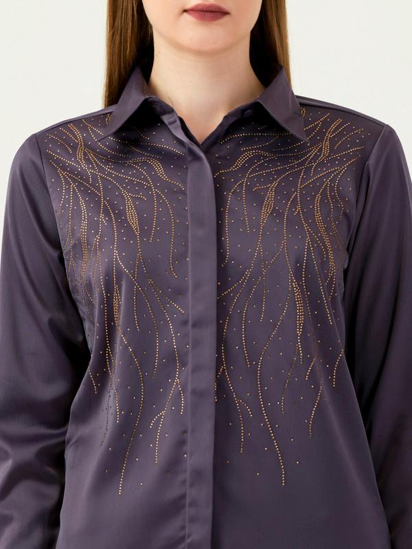 Albion Women Smart Premium Lavender Casual Shirt