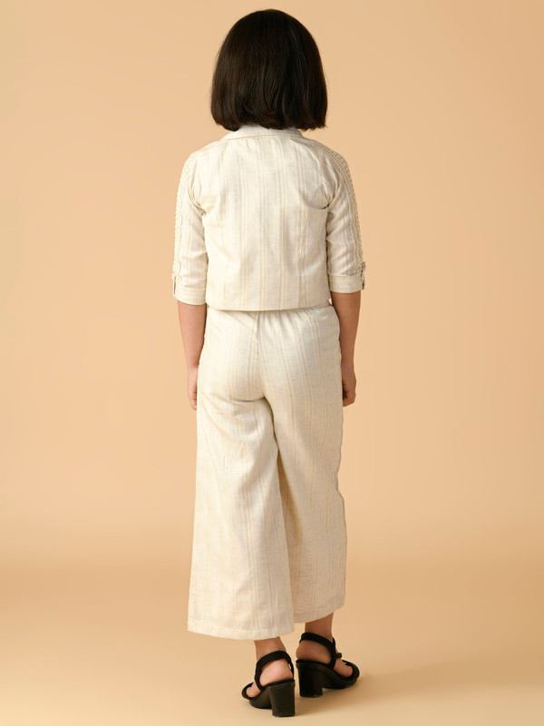 ALBION PREMIUM GIRLS SET CREAM SKIRT TOP