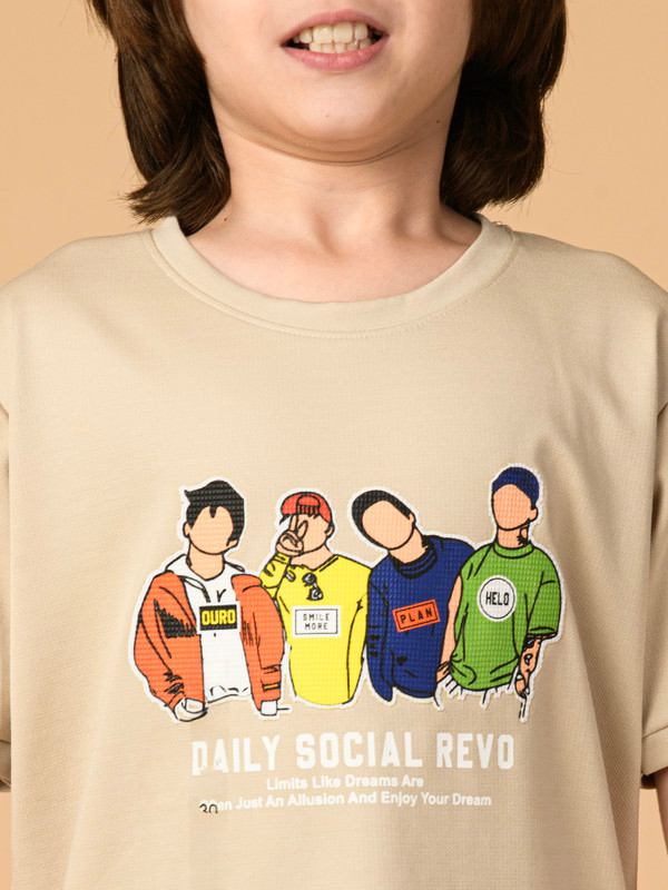 ALBION PREMIUM BOYS CREAM T-SHIRT