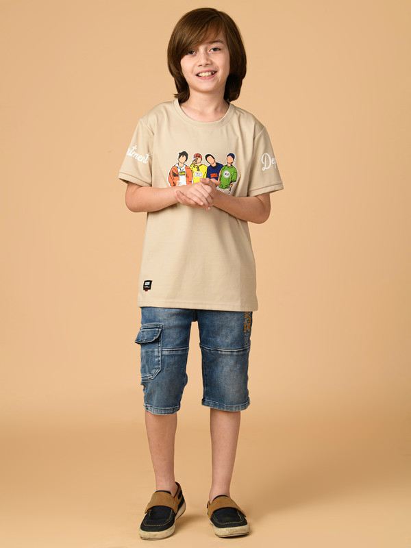 ALBION PREMIUM BOYS CREAM T-SHIRT