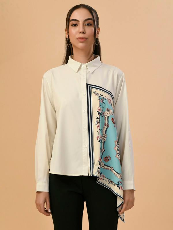 ALBION PREMIUM LADIES CREAM BLOUSON TOP