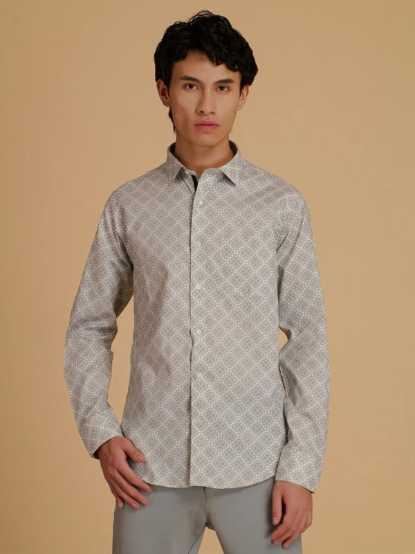 Albion Premium Mens Cream Shirt Fs