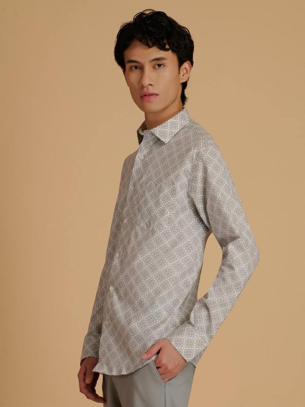 Albion Premium Mens Cream Shirt Fs