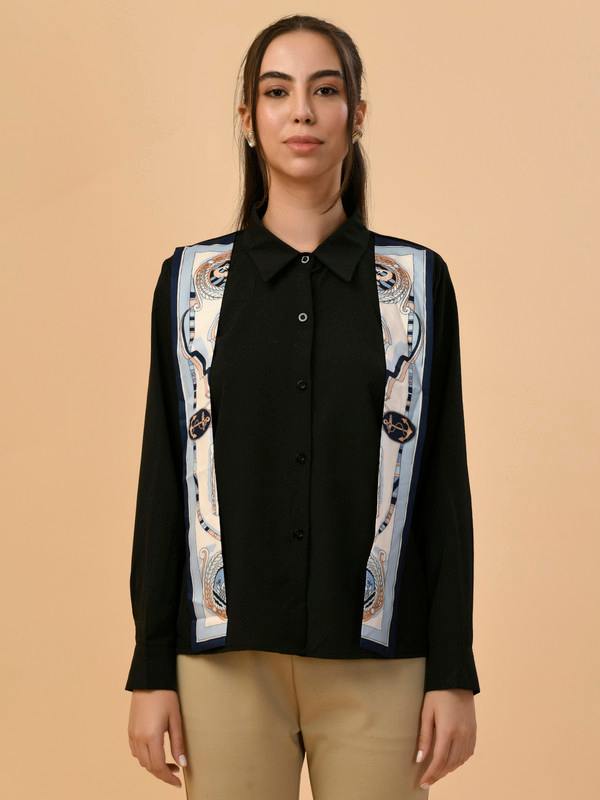 ALBION PREMIUM LADIES BLACK BLOUSON TOP