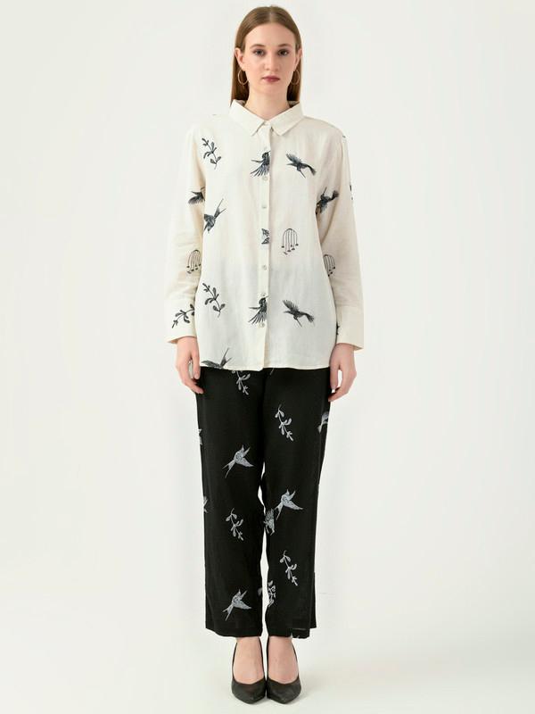 Albion Women Smart Premium Cream Co-ord