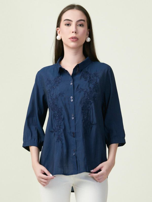 Albion Premium Ladies Ol Blue Top