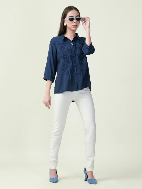 Albion Premium Ladies Ol Blue Top