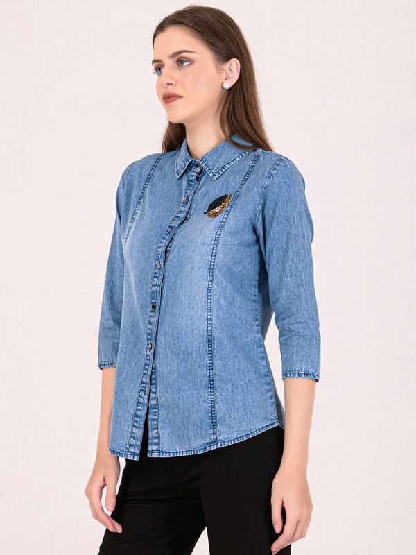 Albion Women L.Blue Smart Top