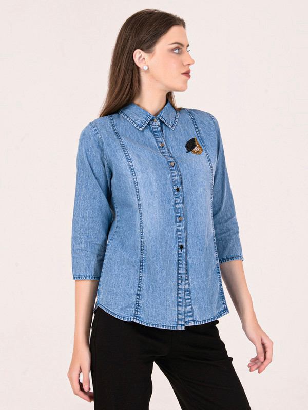 Albion Women L.Blue Smart Top